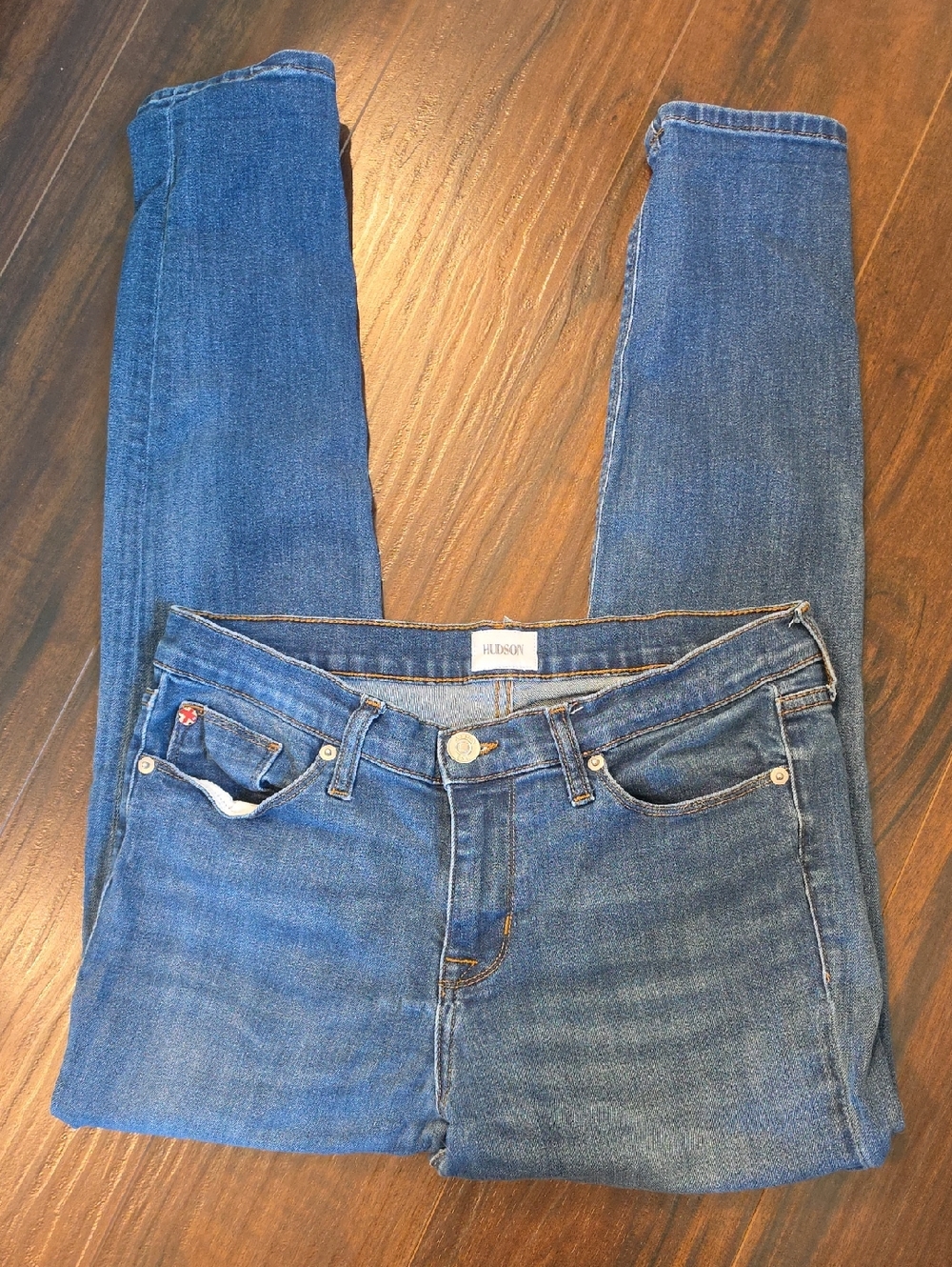 Hudson Jeans Blue Skinny Stretch Denim Krista 29